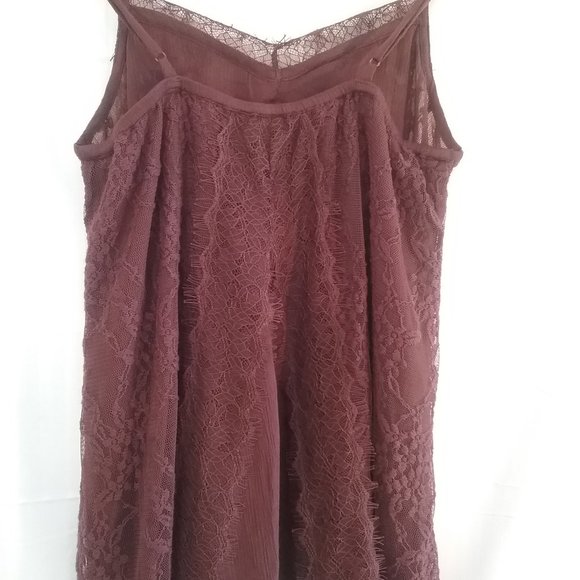 🌞 New American Eagle Camisole Burgundy Lace  XS - Picture 4 of 14
